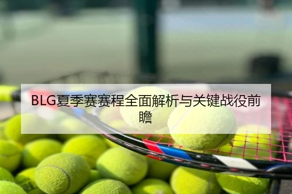 BLG夏季赛赛程全面解析与关键战役前瞻